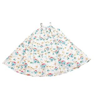 Frugi 7/8 Taj Mahal rainbow dress